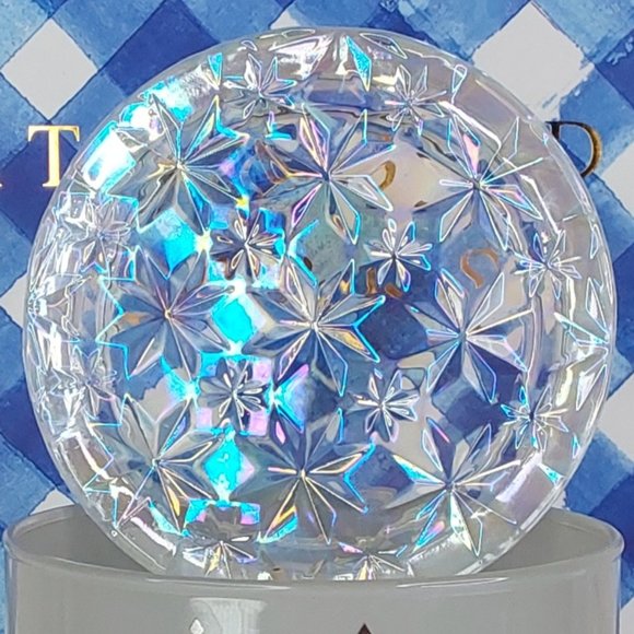 'BATH & BODY WORKS HOME 'FIRESIDE' 3~WICK CANDLE IRIDESCENT DIMOND-CUT TOP - Picture 7 of 16